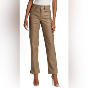 NWOT Good American faux leather pant. Size 4/27